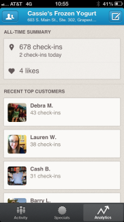 Foursquare Specials