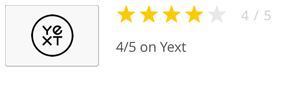 4/5 on YEXT