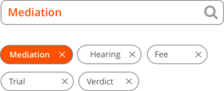 Search bar showing Mediation as a selection