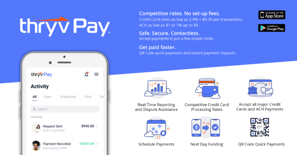 ThryvPay, ThryvPay app, payments